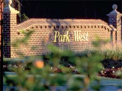 Park West entrance sign